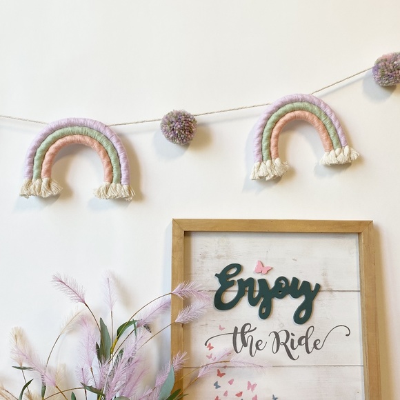 Rainbow Garland Nursery Decoration Kids Party Baby Shower Party Wall Decorations - Picture 4 of 7